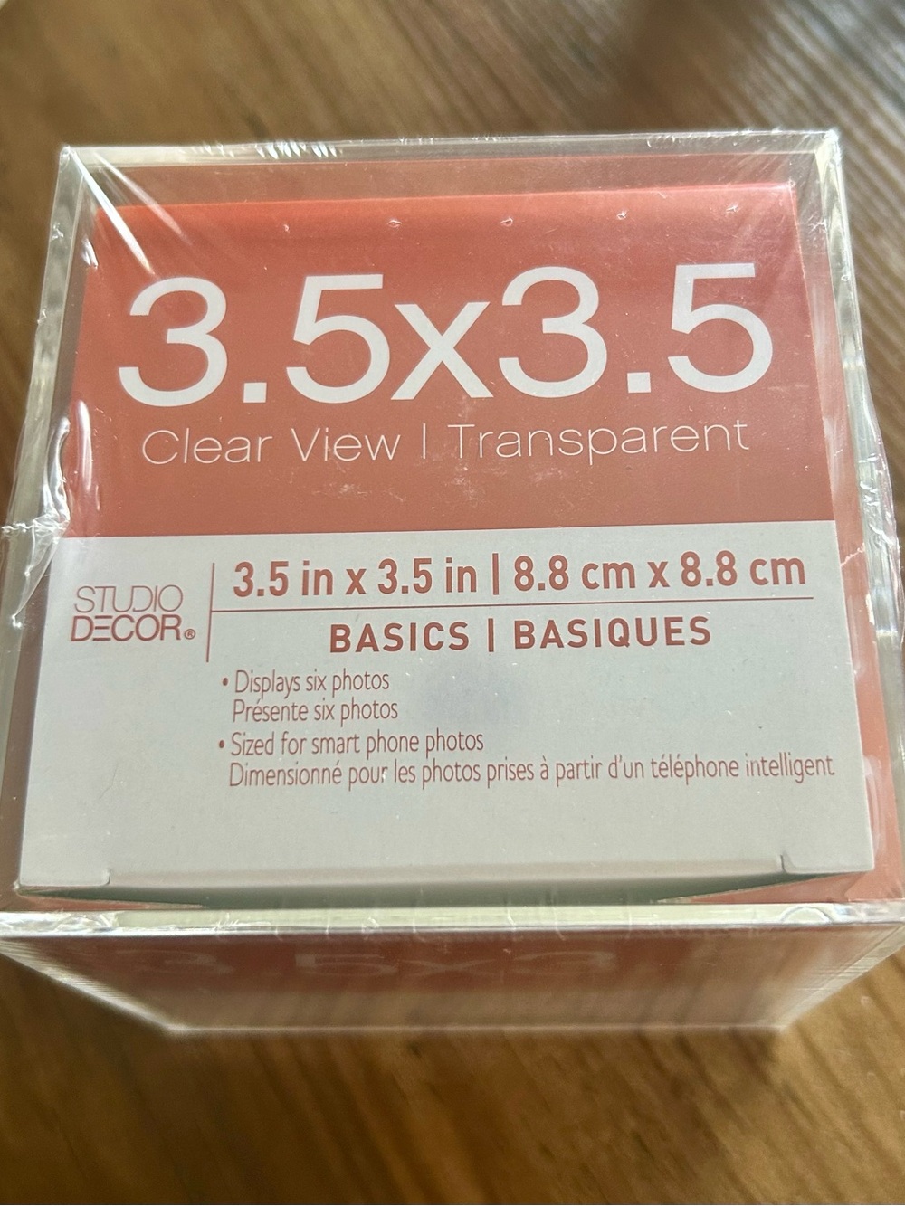 Studio Décor Clear View Photo Cube - Transparent